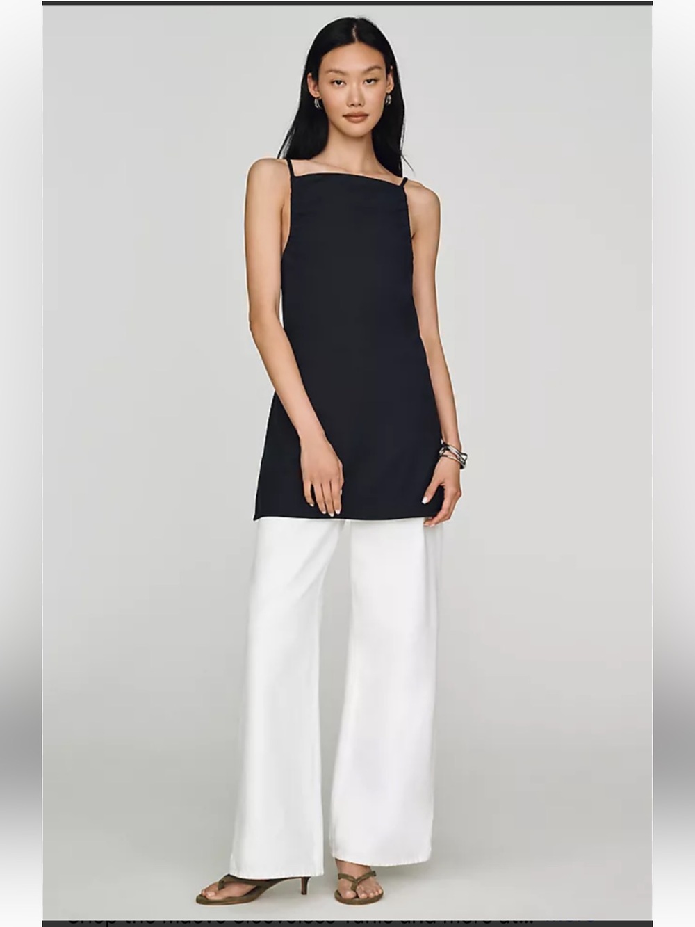 NWT retail $88 size S #Anthropologie,#Maeve. “Sleeveless Tunic” in black.